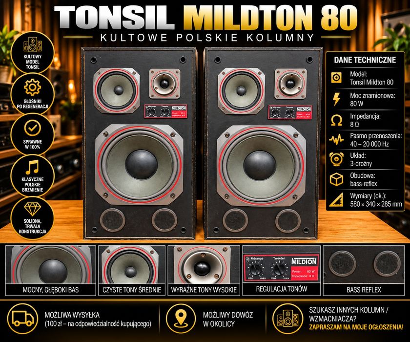 Kolumny Tonsil Mildton 80