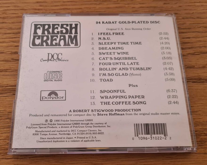 Cream - Fresh Cream (CD) DCC Steve Hoffman mix UNIKAT