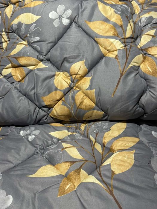 Тёплое одеяло стёганое из овечьей шерсти ковдра на овчині двоспальна