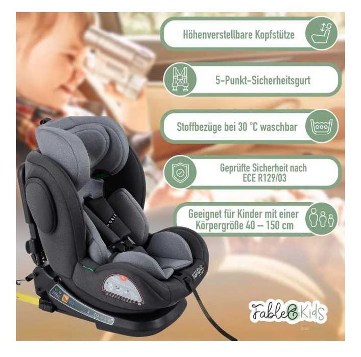 FableKids NOBLE fotelik samochodowy