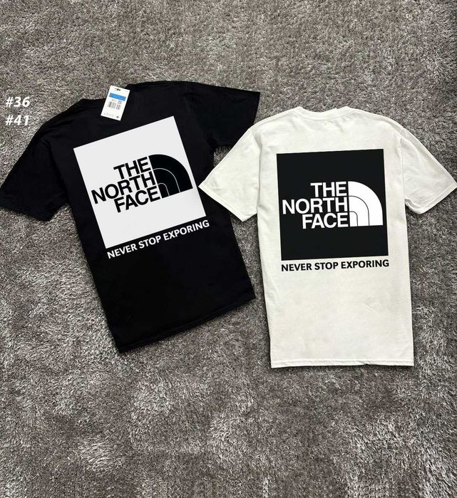 Футболка THE NORTH FACE OrangeBox •  TNF Чорна / Біла •  XS - XXL