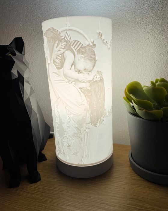 Candeeiro Lithophane Personalizado — Impressão 3D