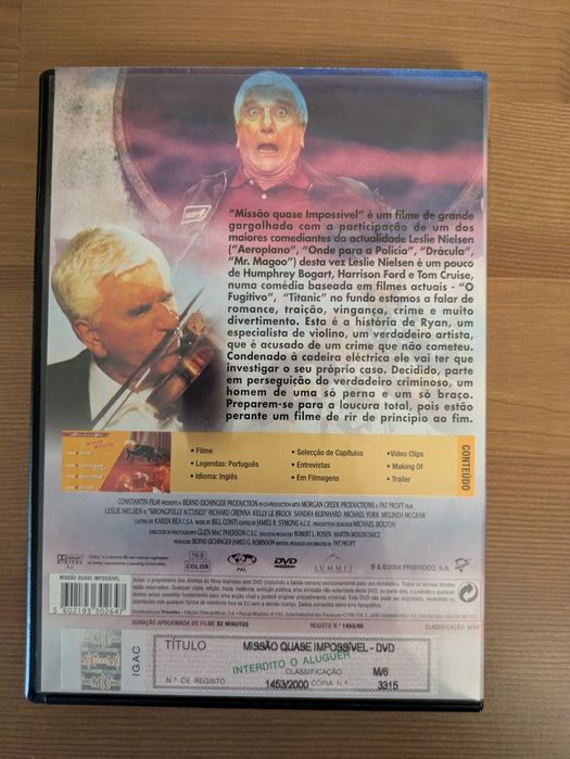 DVD " Missão Quase Impossivel " 1998 (Como Novo)