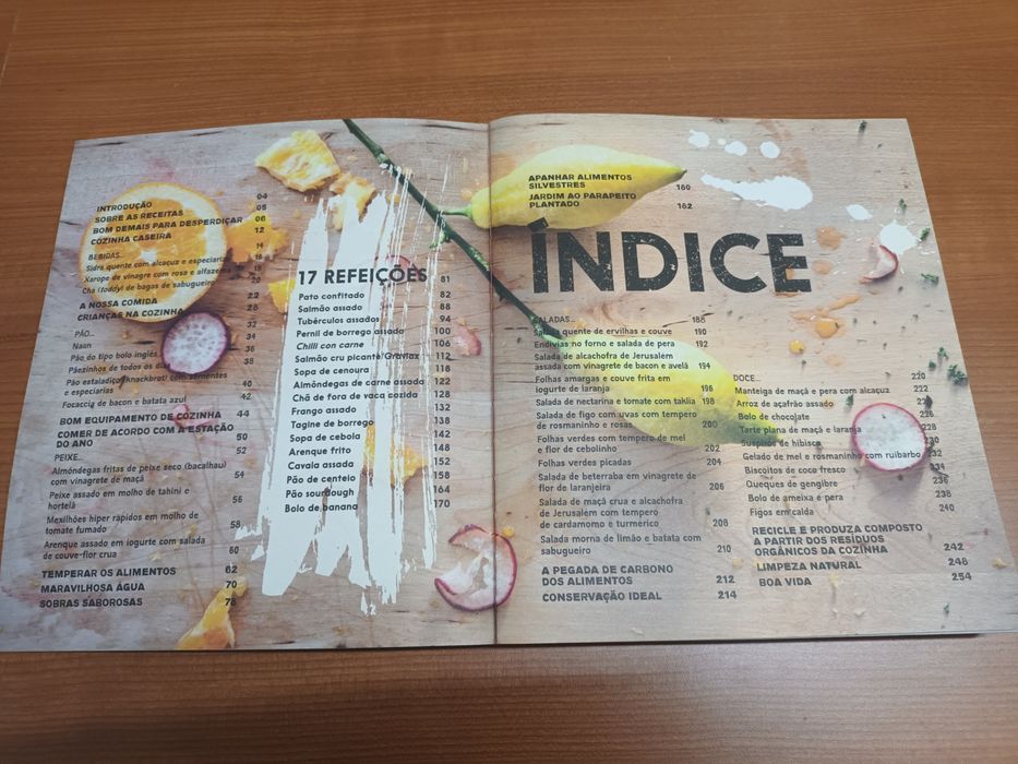 Livro de dicas e receitas culinárias