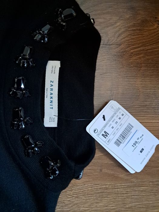 Czarna Sukienka zara roz 38