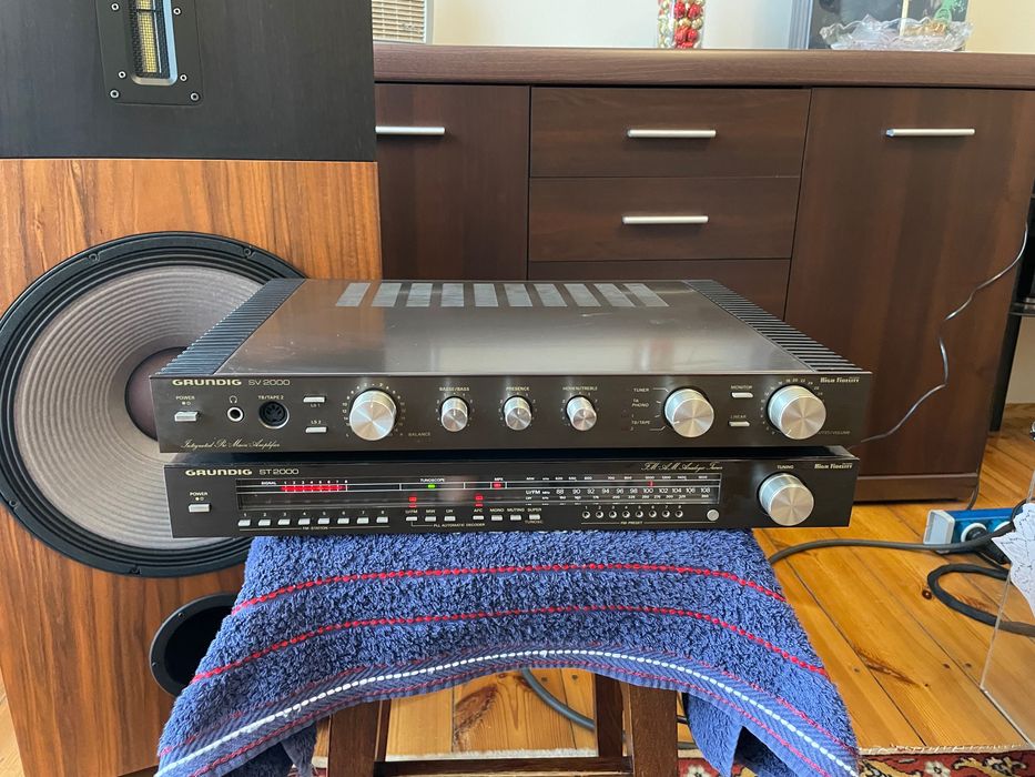 GRUNDIG SV 2000 + ST 2000 / Zestaw - Do Przeglądu '' Vintage ''