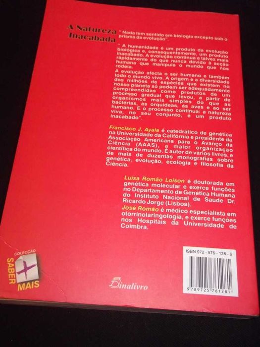 Livro A natureza inacabada Ayala Dinalivro