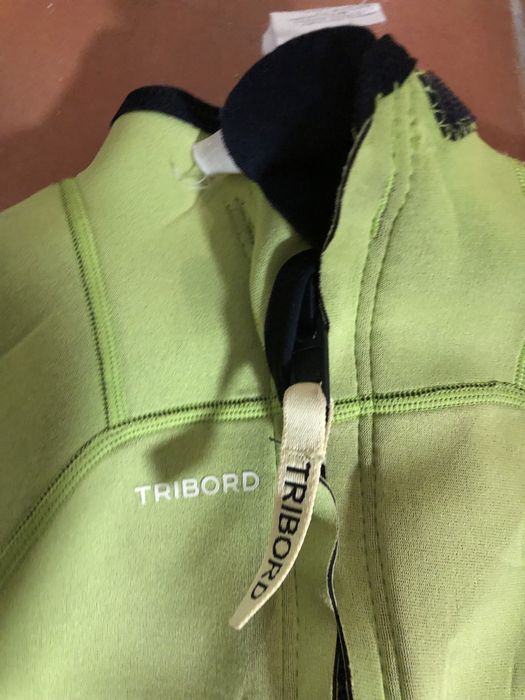 Fato de surf 14 anos verde e preto Tribord Oxylane