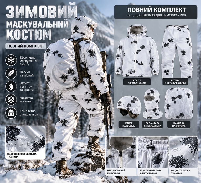 Маскувальний костюм клякса опт