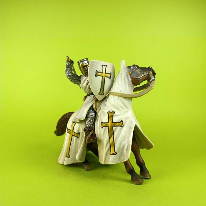 Schleich Rycerz figurka 2003 r. 90 mm konny krzyżowiec FSH #1064