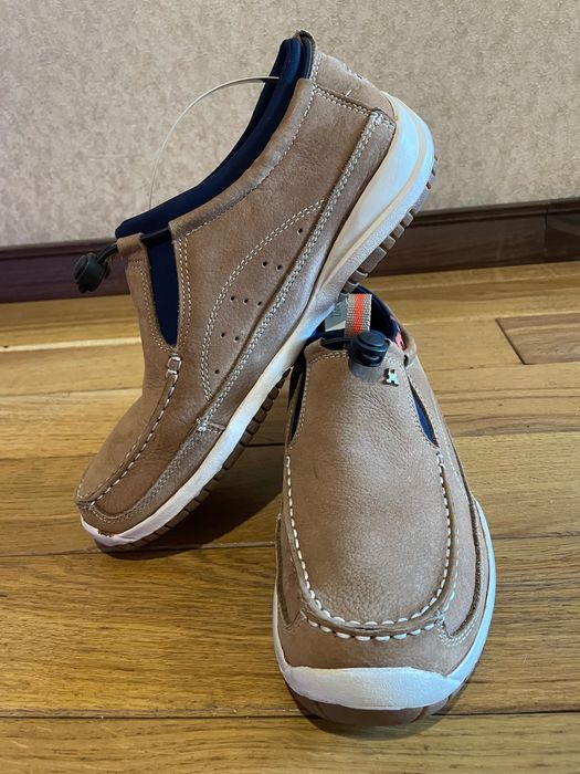 Мужские лоферы мокасины Geox из натуральной кожи