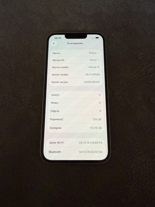 Iphone 13 Biała  Perła 128GB