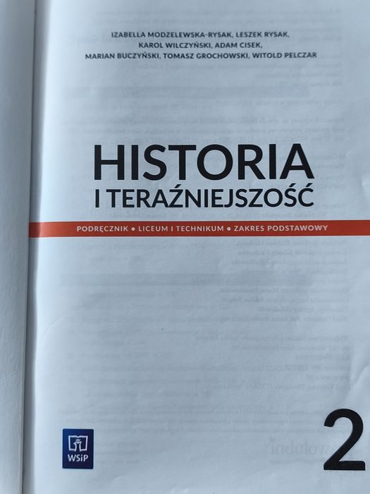 Historia i Teraźniejszość kl 2 Technikum