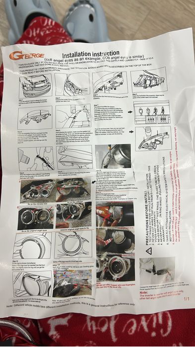 Peça de Tunning para faróis BMW