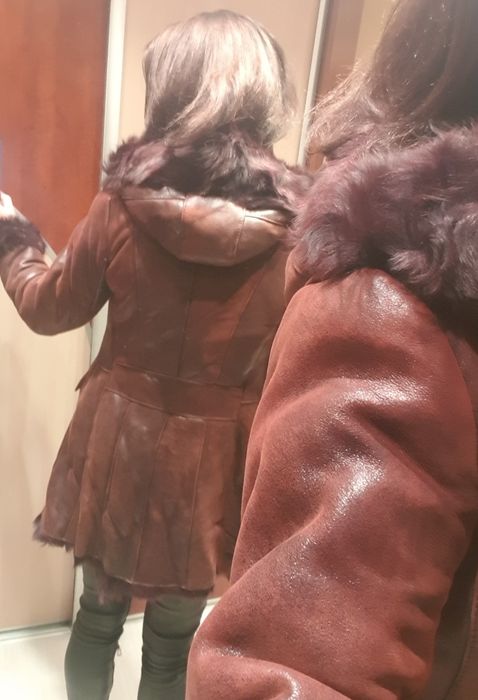 Piękny płaszcz - kożuch damski