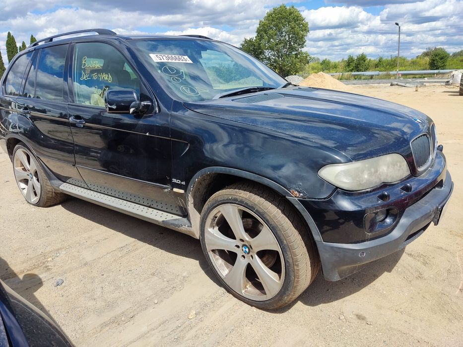 Karoseria BMW X5 E53 Lift LCI BLACK SHAPPIRE 475 Maska Zderzak Błotnik
