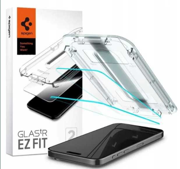 Szkło hartowane Spigen do Apple iPhone 15 Pro Max 2 szt.