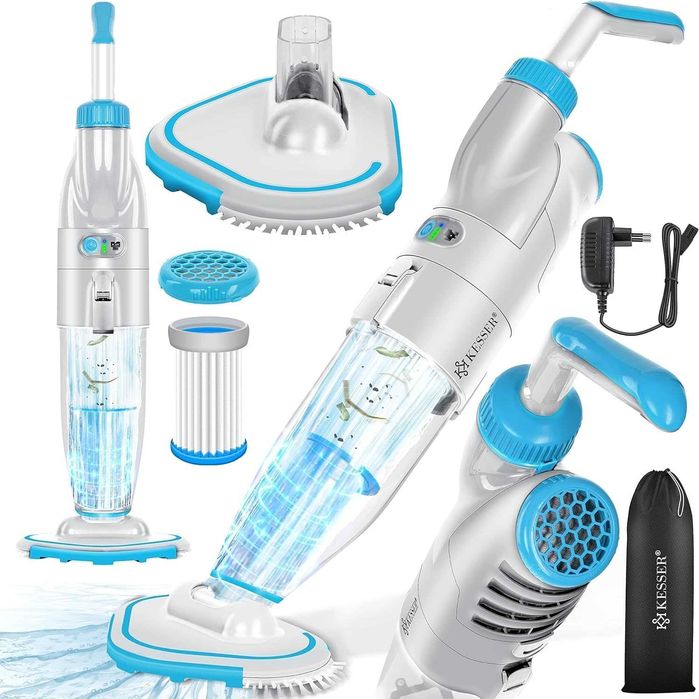 Odkurzacz basenowy KESSER / akcesoria do basenu / filtr HEPA !4533!