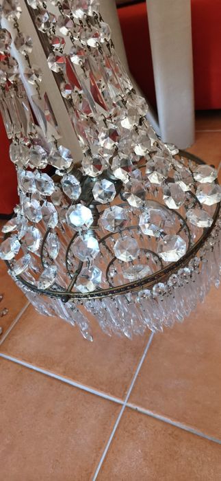Lustre de teto com 2 apliques de parede