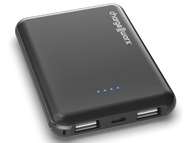 Портативний зарядний пристрій Charge Worx Dual USB Power Bank 5000 мАг