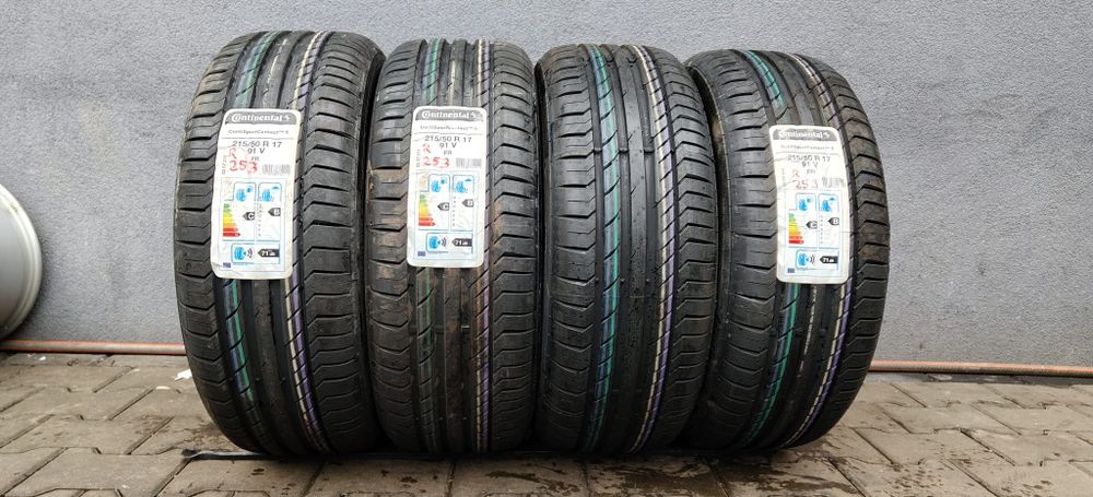 215/50/17 Continental Komplet Nowe powystawowe