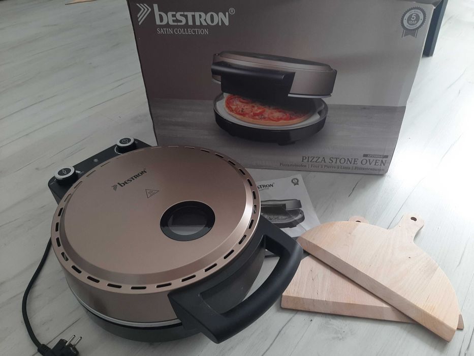 Piec do pizzy Bestron Viva Italia APZ500 satynowy 1500 W