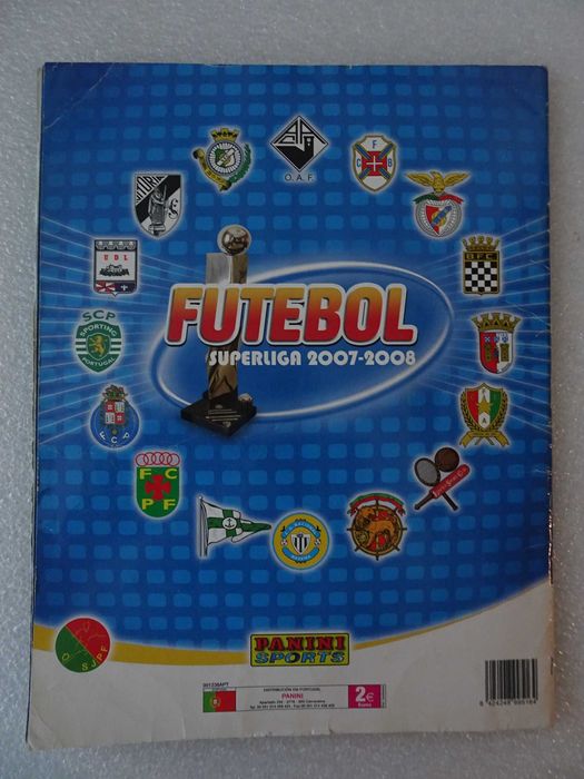 Caderneta de cromos futebol Futebol 2007/2008 Panini (faltam 7 cromos)