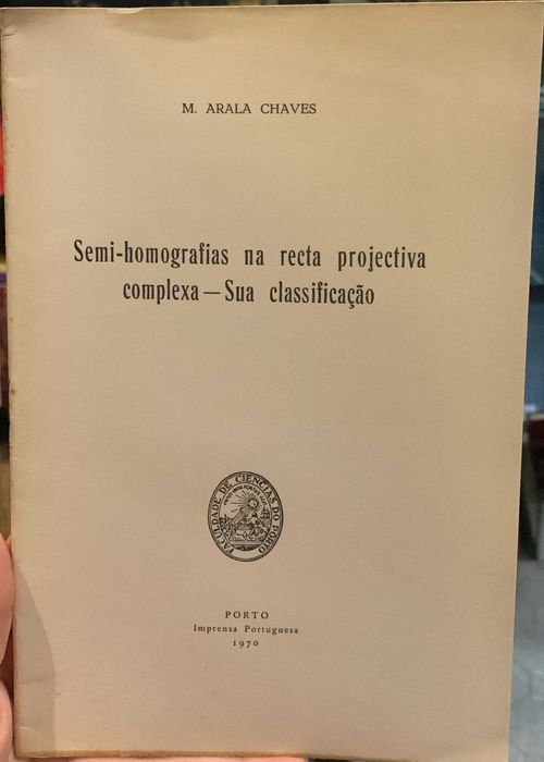 Semi-homografias na recta projectiva complexa - Sua classificação