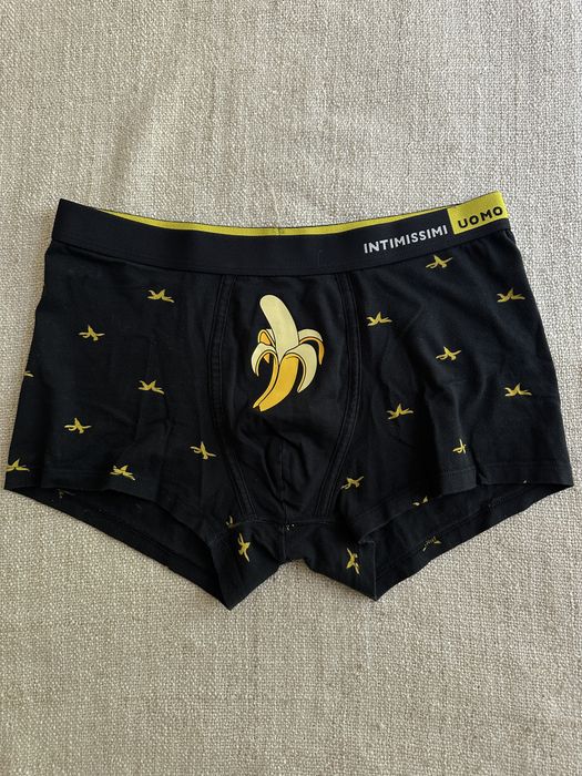 Boxer Intimissimi Uomo Homem Tam M - Preto Padrão Bananas