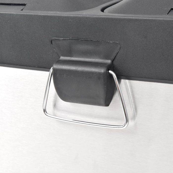 SONGMICS Kosz na śmieci 45 l trzykomorowy do segregacji