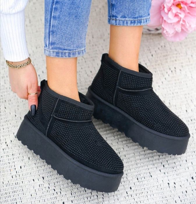 36 37 38 botki 39 40 41 śniegowce na platformie krótkie wsuwane emu ug