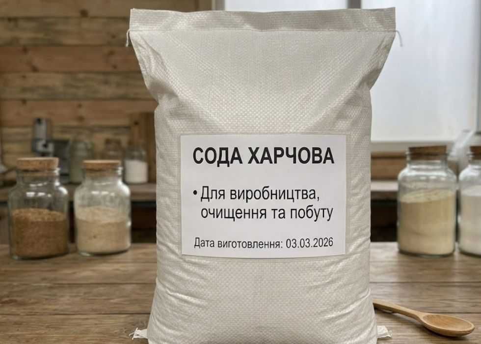 Сода харчова | Для виробництва, очищення та побуту | Опт