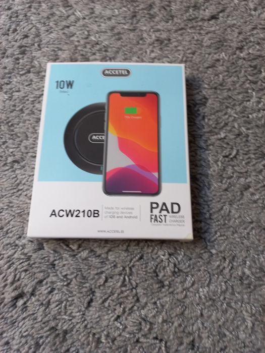 Carregador Rápido Sem Fio Accetel ACW210B 10W Qi Preto