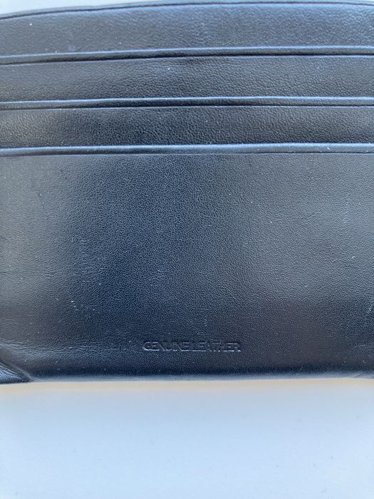 Dokumentnik * CALVIN KLEIN JEANS * Skóra * Czarny * UŻYWANY