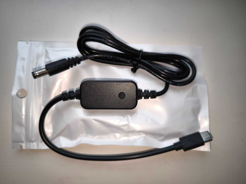 Кабель конвертер TypeC to DC 5.5x2.1mm PD 5V 9V 12V 12V 20V 3A