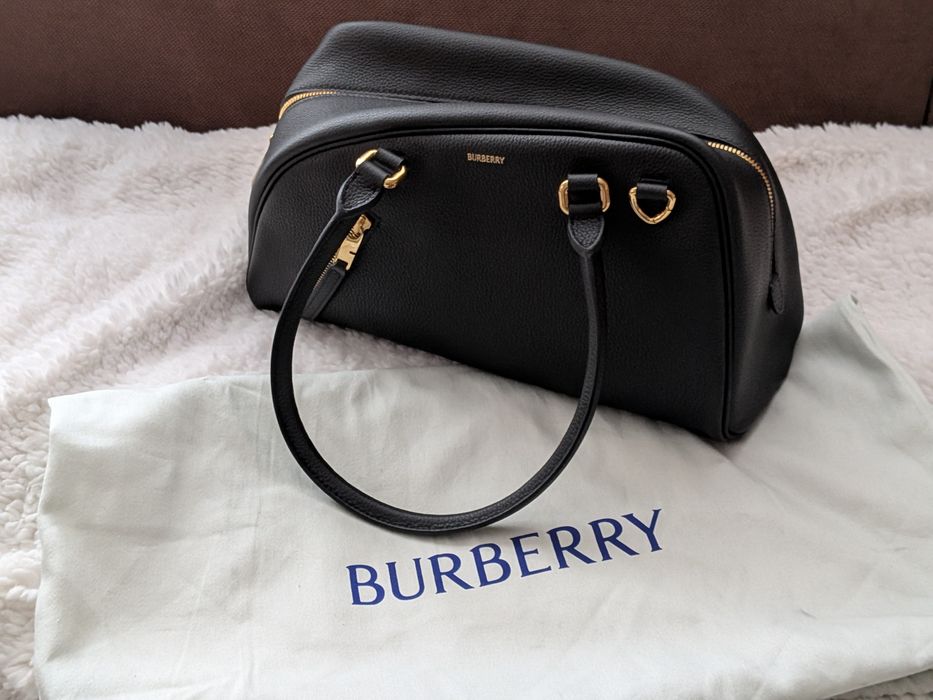 Oryginalna Czarna Torebka Burberry Small Shield Bowling Bag NWT