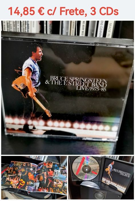 Caixas de CDs, DVDs e livros musicais