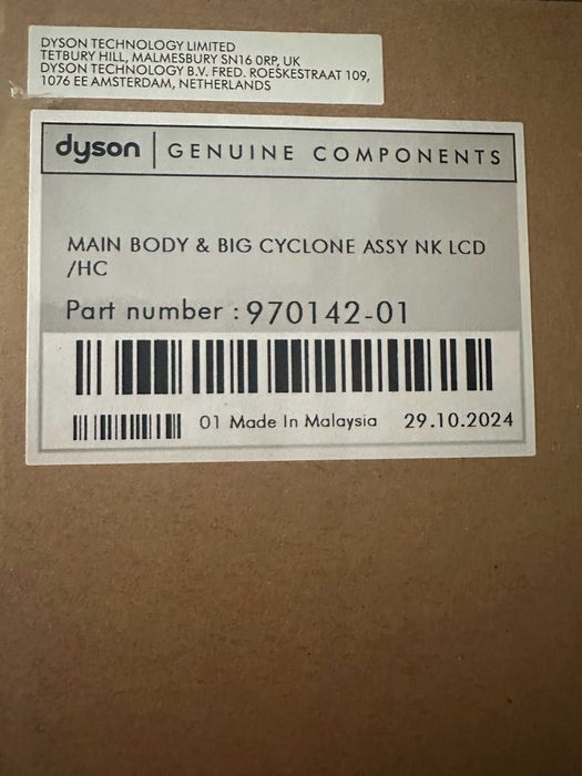 DYSON CORPO PRINCIPAL Substituição, ORIGINAL Novo Em CAIXA