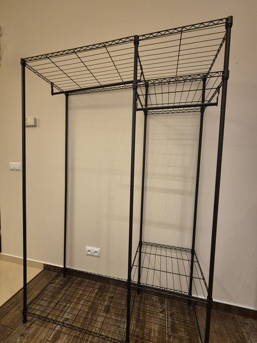 Regał metalowy do garderoby, szafa