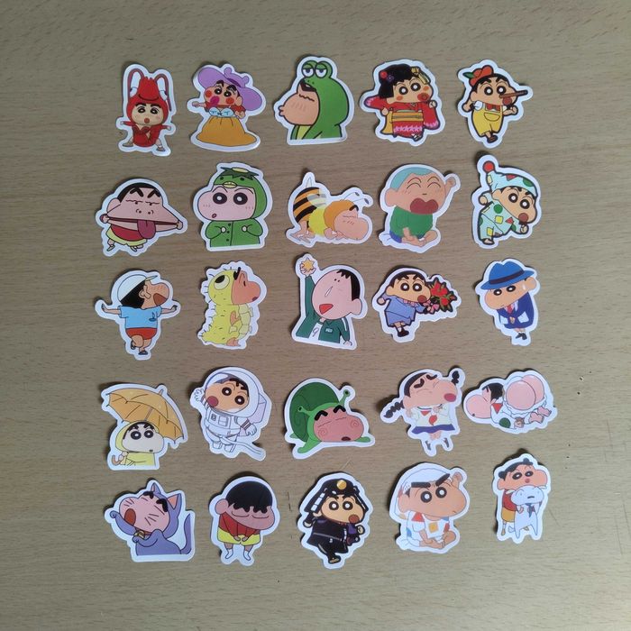 100 Autocolantes Adesivos Stickers Shin Chan