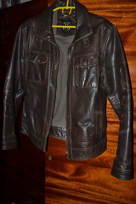 Класична шкіряна куртка  Ricano Italy M