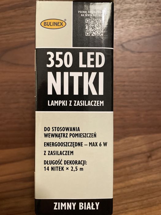 Bulinex 14 nitek x  2,5 m. Lampki kurtyna