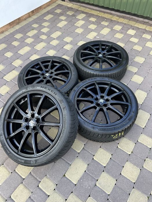 R18 диски RC 5x100 VW/Skoda/Audi/Seat/Toyota/Subaro шини 215/45R18 зима 2021р (комплект)