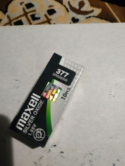 Батарейки Maxell 377/AG-4/sr626sw/Новые.