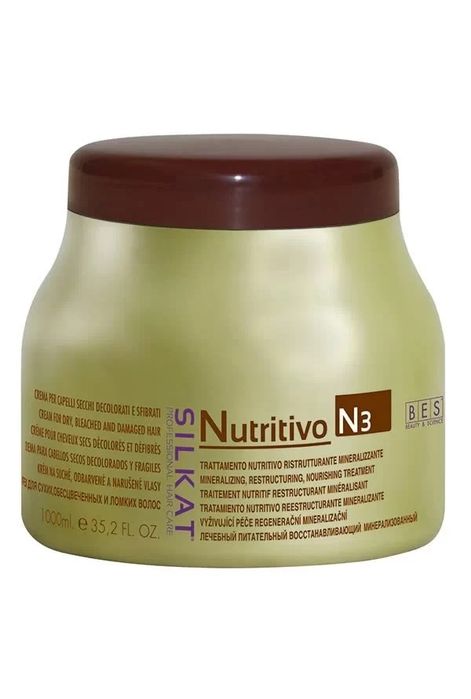 Крем-компрес-маска для відновлення та живлення волосся SILKAT NUTRITIVO N3 1000 мл
