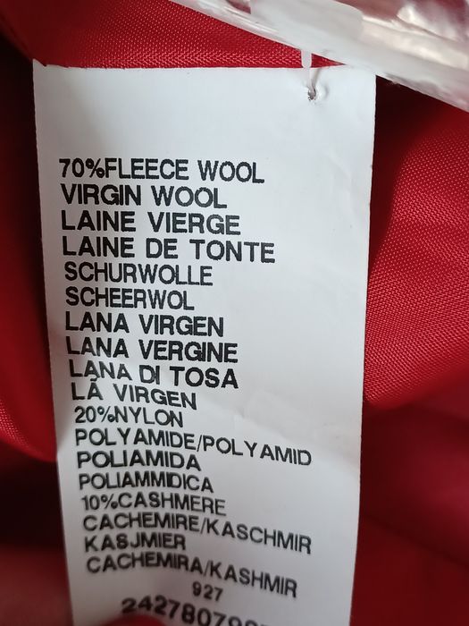 Piękny wełniany żakiet retro chic Xl/XXL czerwony Gray&Osbourn
