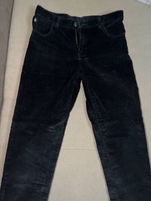 Велюровые черные джинсы