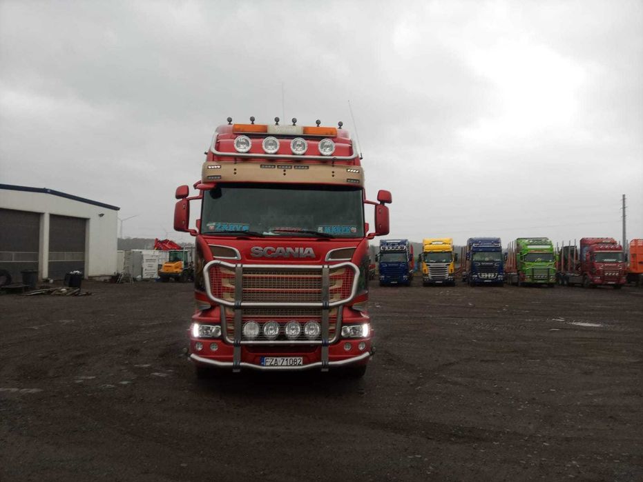Samochód ciężarowy do drewna Scania R730, 2014 r.