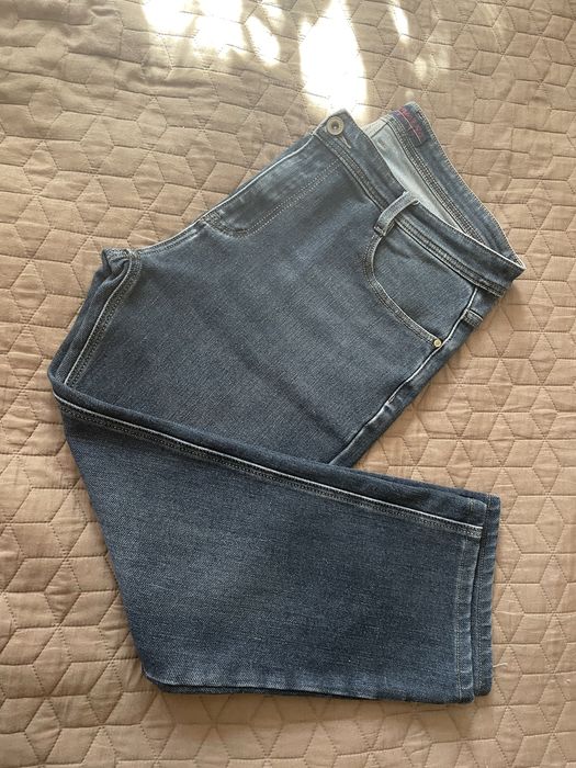 Granatowe spodnie jeansowe męskie Komino W36/XL/XXL