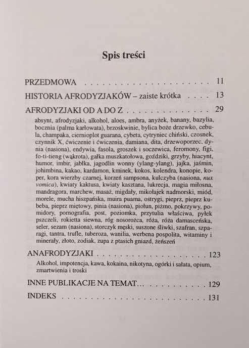 Mały słownik afrodyzjaków